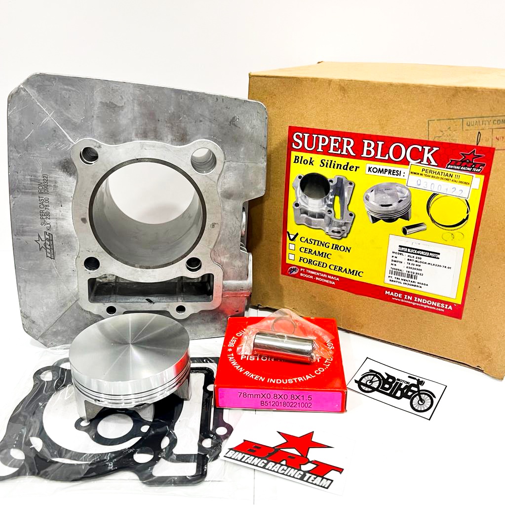 BLOK BORE UP BRT KLX 230 72mm & 78mm