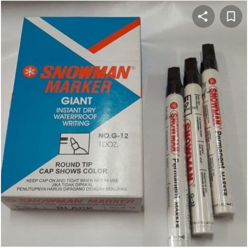 

Spidol Snowman marker