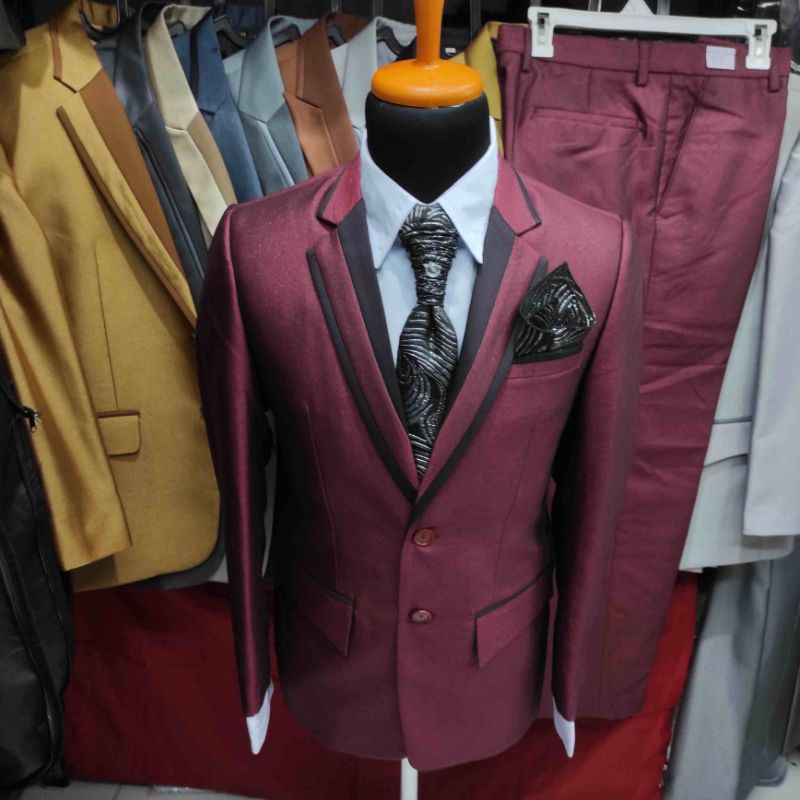 1 stel Jas pengantin semi WOOL kilap Jasa Pria Stelan Jas nikah Blazer Jas manten jas murah jas wedding Jas akad nikah murah jas slim fit jas cod Jas maroon jas rose gold jas nevy jas baby blue jas gold jas moca jas Abu tua jas silver hijau jas