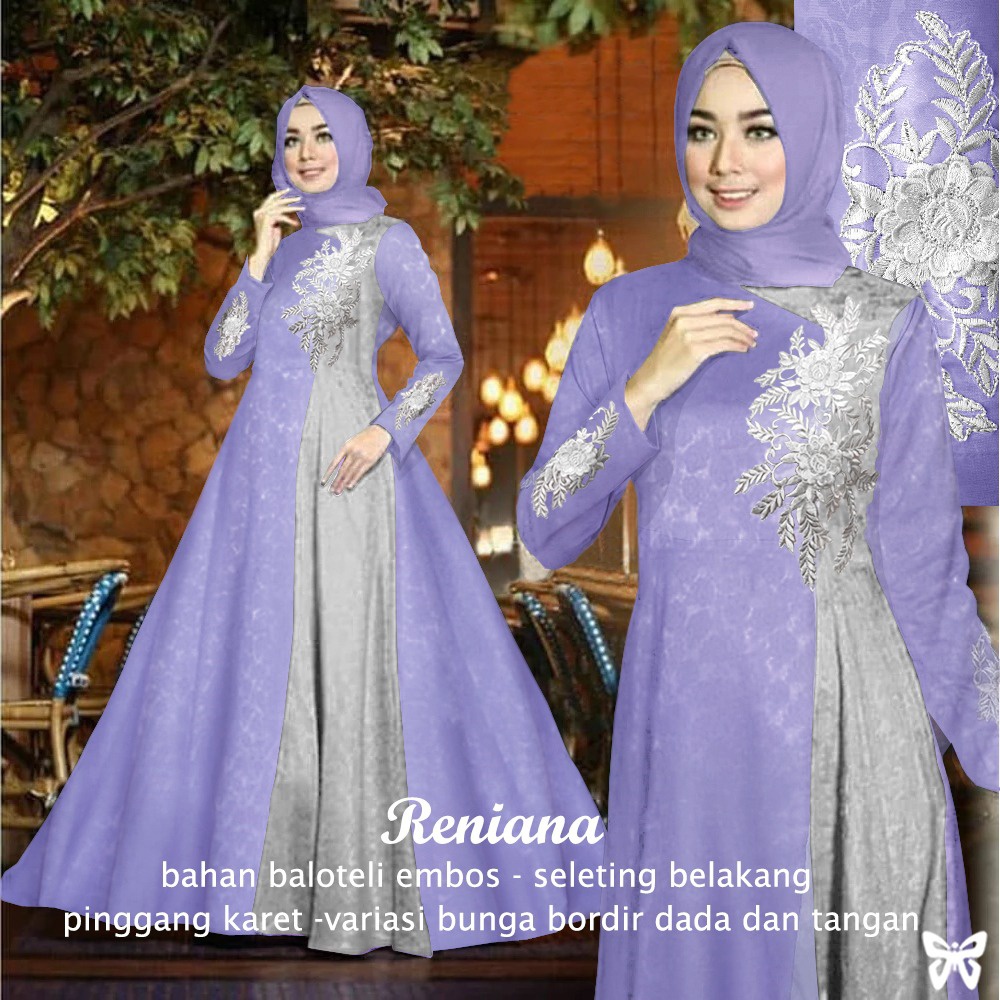 HOPYLOVY - Gamis Syari Jumbo LD 110 Terbaru Reniana