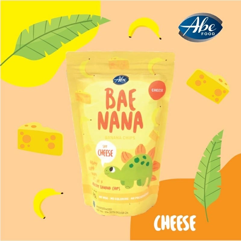 ABE FOOD BAENANA SNACK KERIPIK PISANG 70GR | CEMILAN SEHAT ANAK CHOCO CHEESE HONEY SNOWY