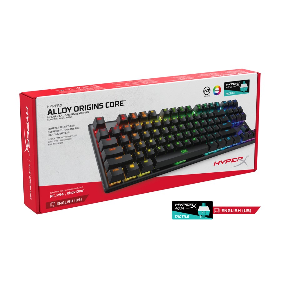 Keyboard HyperX Alloy Origins Core TKL RGB - Mechanical Switch Gaming