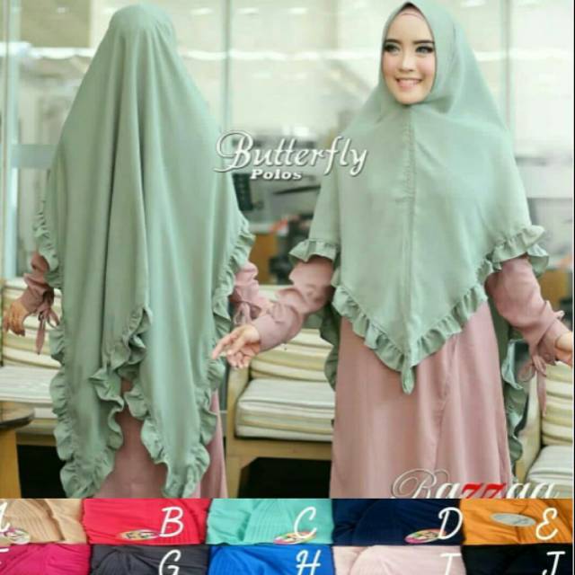 Kode 21 jilbab pet antem jumbo polos pinguin/jilbab pet antem polos jumbo rempel