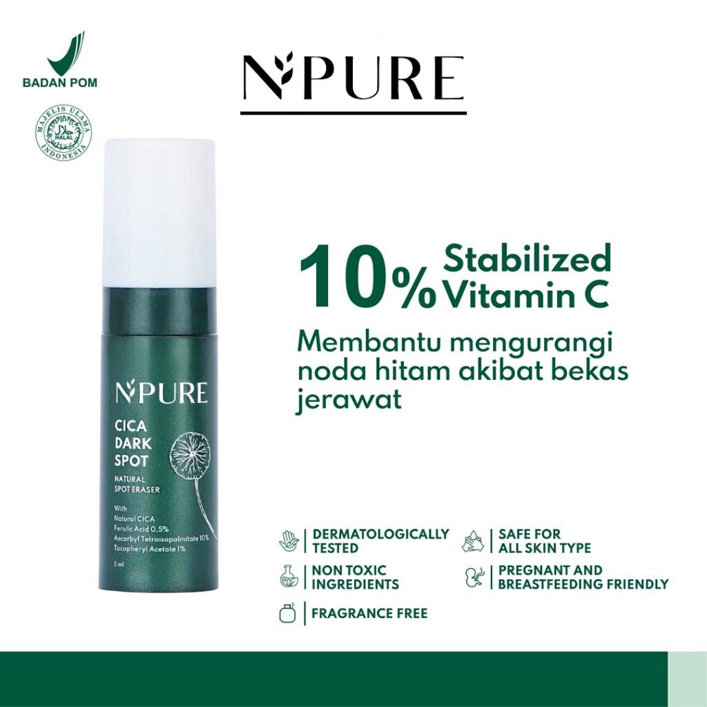 NPURE Spot Treatment Acne Spot/Dark Spot Menghilangkan Dan Menyamarkan Bekas Jerawat