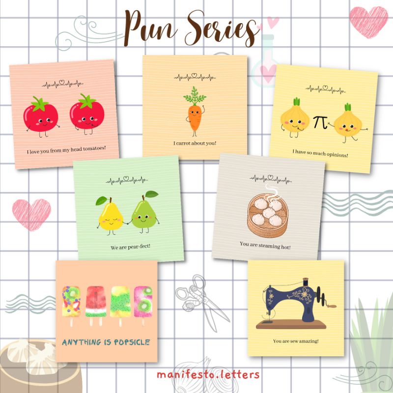 

Postcard Square Pun Series | Anything is Popsicle | Kartu Pos couraging words