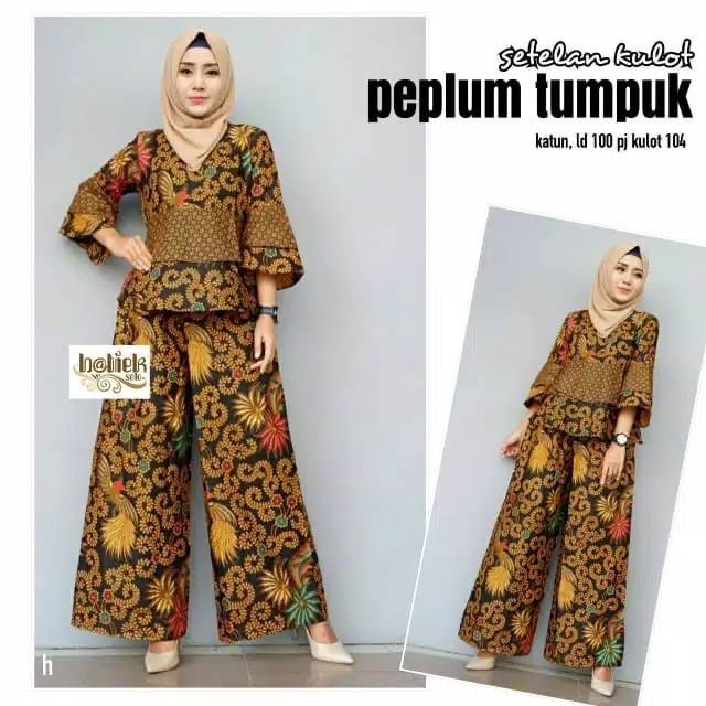 Set kulot peplum