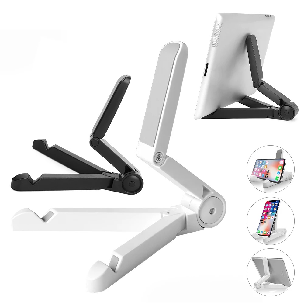 Bracket Stand Mount Meja Lipat Portable Adjustable Bentuk Segitiga Untuk Handphone / Tablet / Komputer