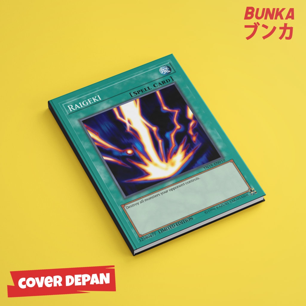 

Notebook Yu Gi Oh Raigeki Hardcover A5 Skin Buku Tulis Catatan Notes Agenda Planner Jurnal