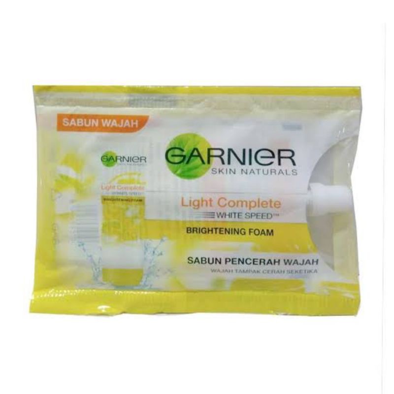 Garnier light complete facial foam sachet / sabun wajah garnier sachet