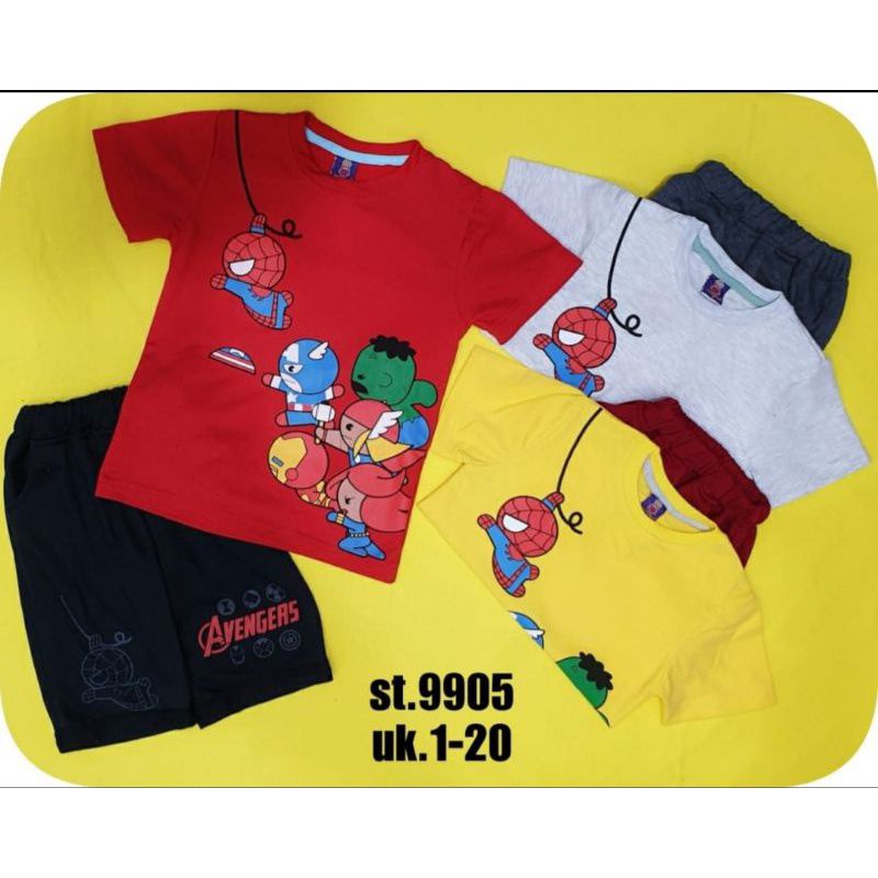 Stelan Baju Anak Avengers
