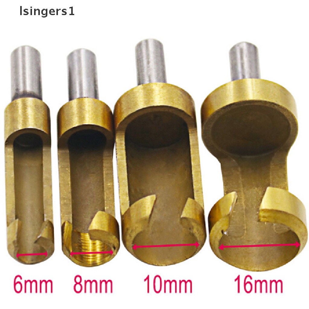 (lsingers1) 4pcs / set Mata Bor Lapis titanium 6-16mm Untuk Melubangi Kayu