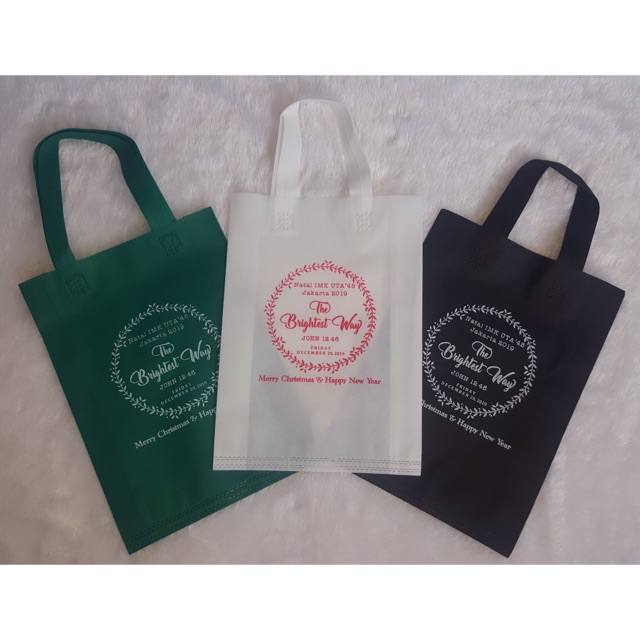 

Goodiebag 25x35 + Sablon | Design Custom | Natal