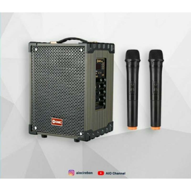 COD SPEAKER PROTABLE BLUETOOTH GMC 899P BONUS 2 MIC WIRELESS X-BASS//SPEAKER KARAOKE X-BASS//SPEAKER WIRELESS//SPEAKER SALON AKTIF//SPEAKER GMC X-BASS