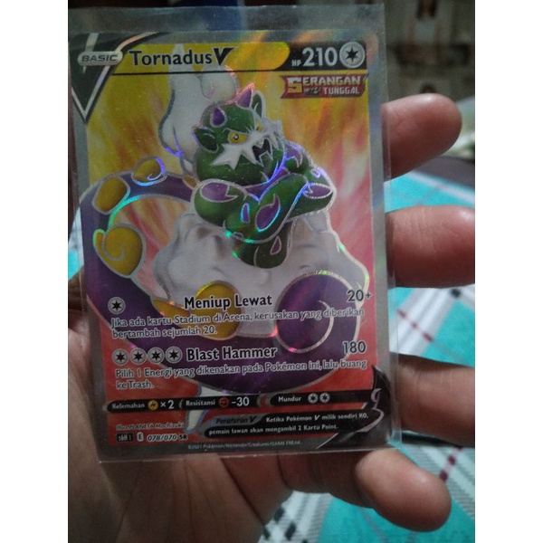 kartu pokemon bahasa Indonesia tornadus v sr