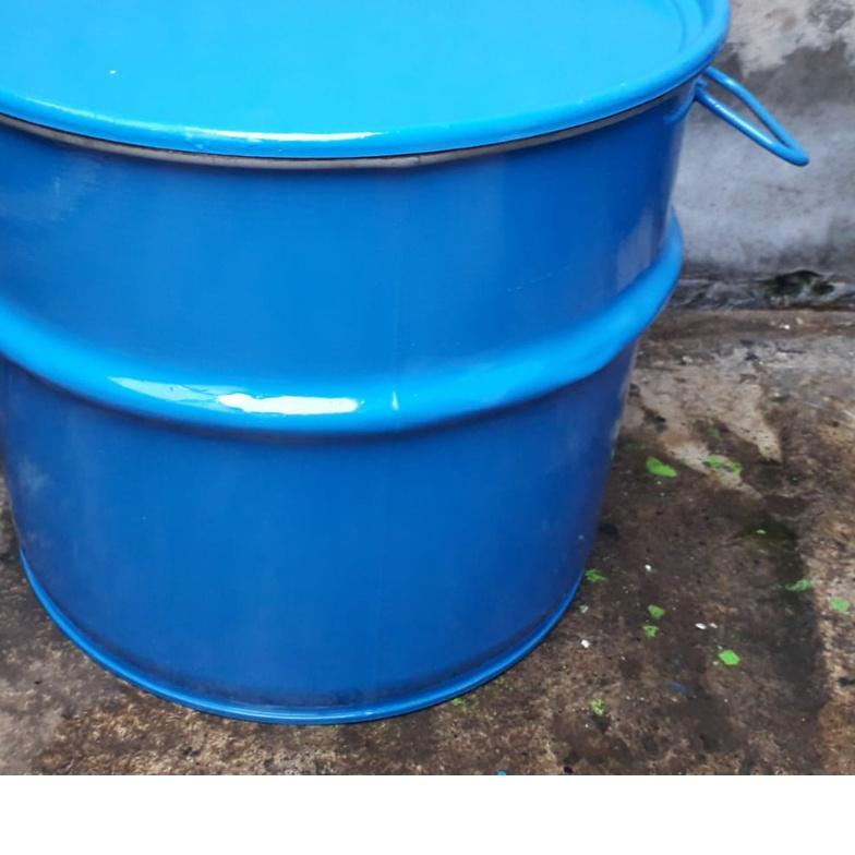 ۩ Drum tong besi 30 liter. Tempat bakar sampah ◄