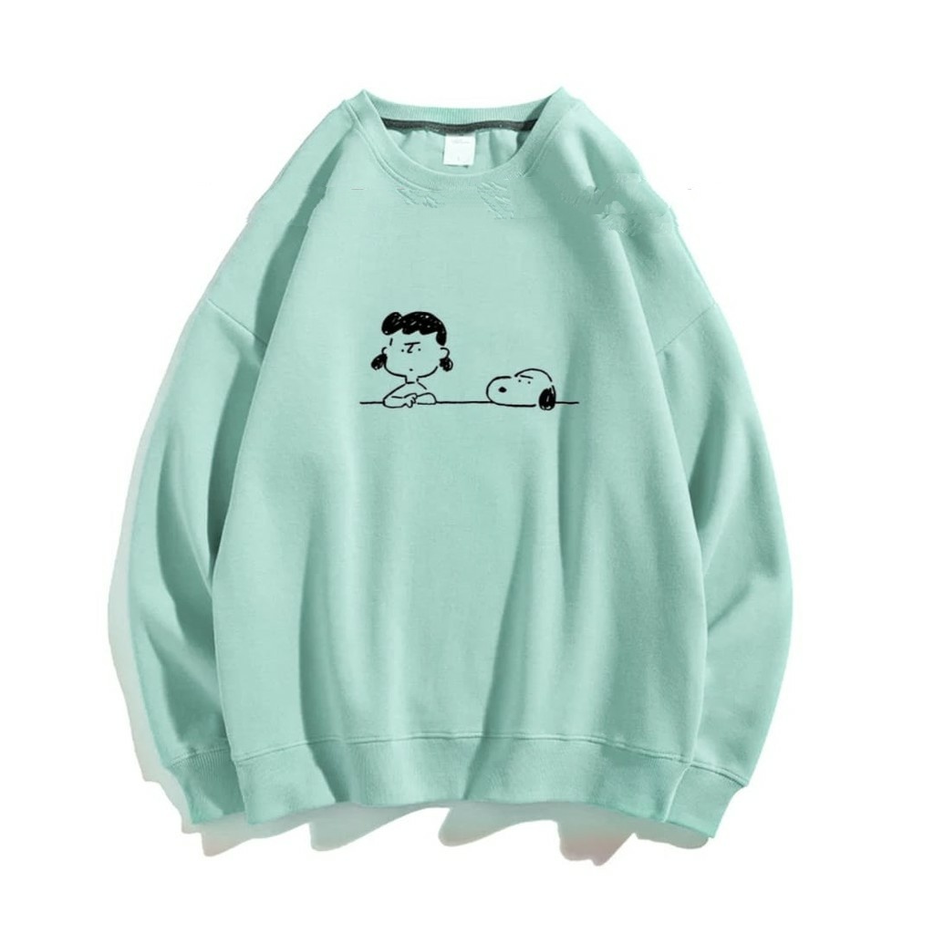 WEN AND SNOOP SWEATER WANITA CREWNECK WANITA LUCU / SWEATER WANITA TEBAL