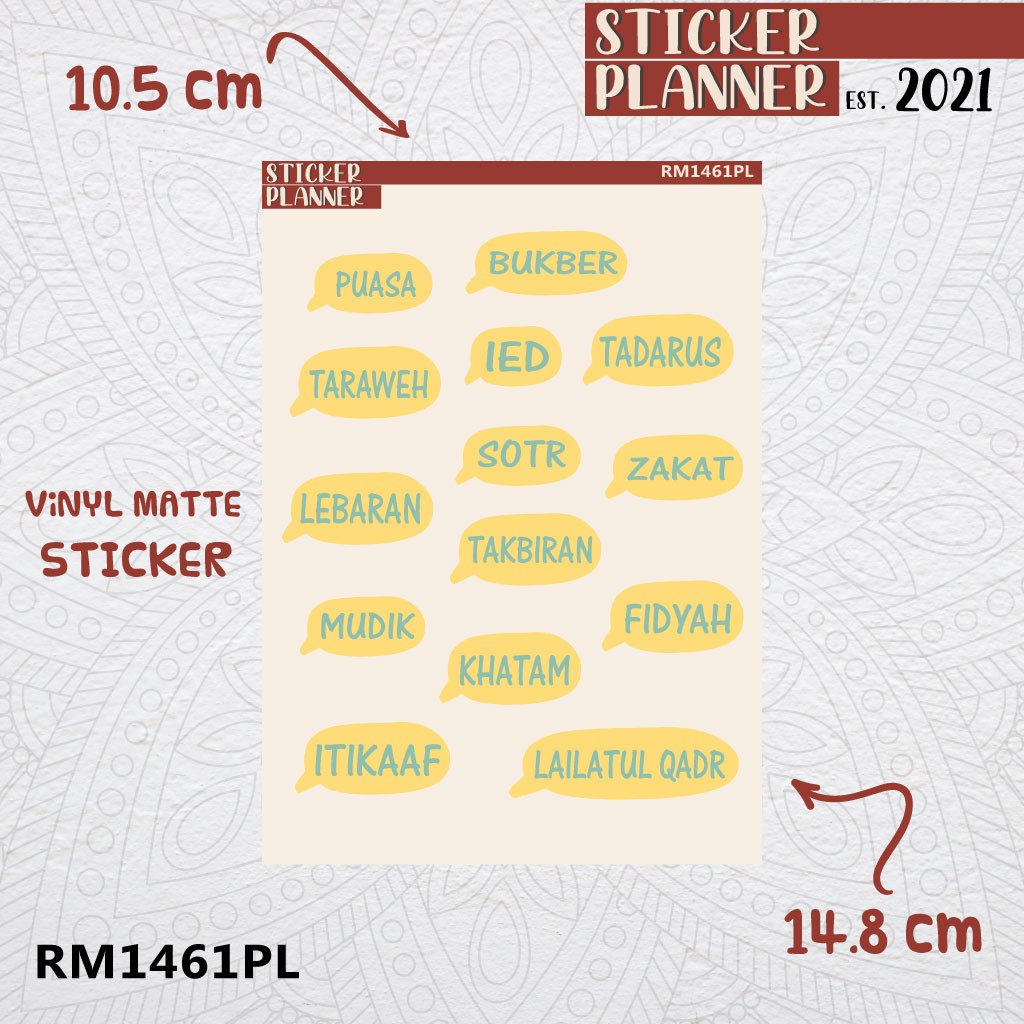 

Ramadhan Ied Sticker Planner | Sticker Sheet, Bujo, Hobonichi, Scrapbook, Studygram, Deco