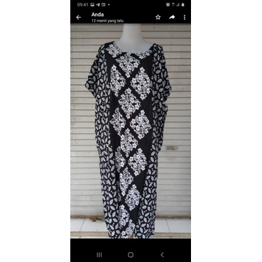Daster Lowo Monocrom Batik Trusmi Lintang Matterial Rayon