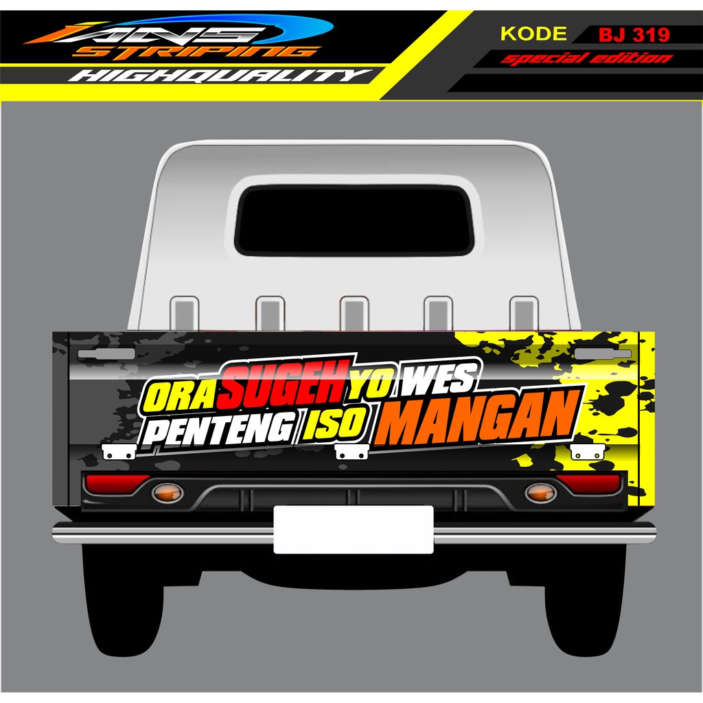 STICKER GRANMAX PICK UP / STIKER BAK BELAKANG GRANMAX / DECAL STICKER MOBIL GRANMAX