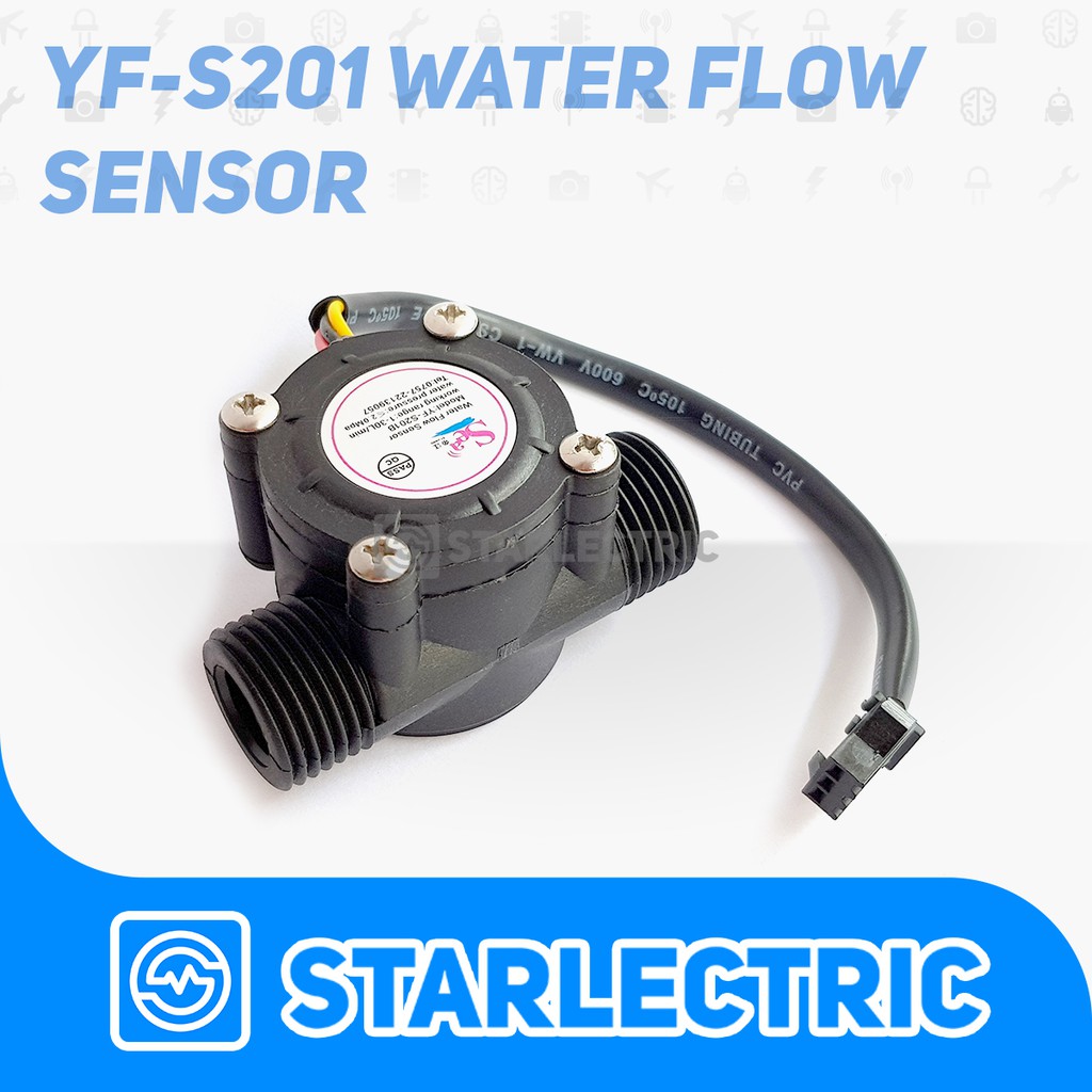 Water Flow Sensor Flowmeter Hall Control socket 1/2&quot; YF-S201