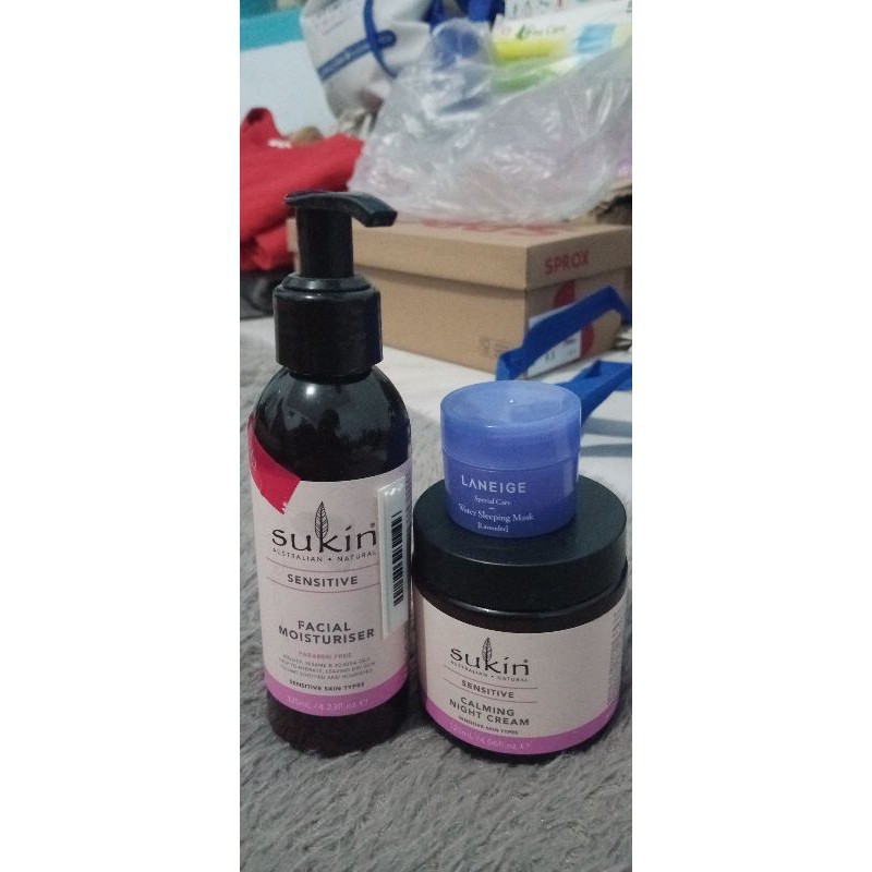 preloved skincare Sukin the bath box nature republic