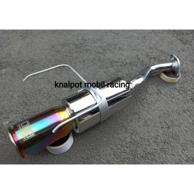 KNALPOT MOBIL RACING SYSTEM BAUT BOLTON MUFFLER HONDA BRIO JAZZ GE GK5 YARIS MOBILIO