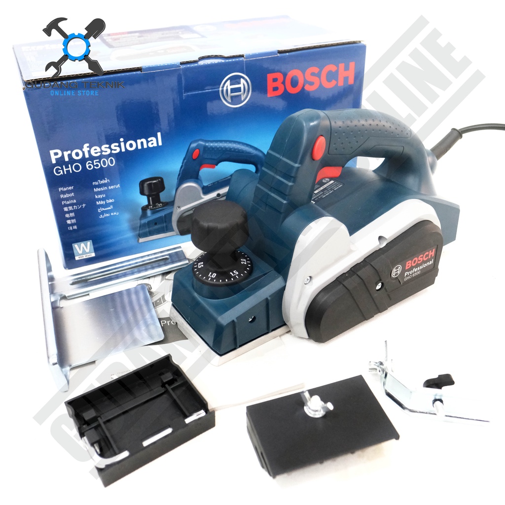 Mesin Planer Planner Serut Kayu BOSCH GHO 6500  / Alat Pasah Ketam Sugu LISTRIK GHO-6500 BOSCH