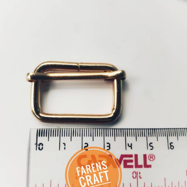Gesper 3 cm warna gold impor
