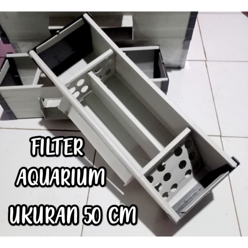 Talang top filter aquarium atau kolam air terjun ukuran 50cm