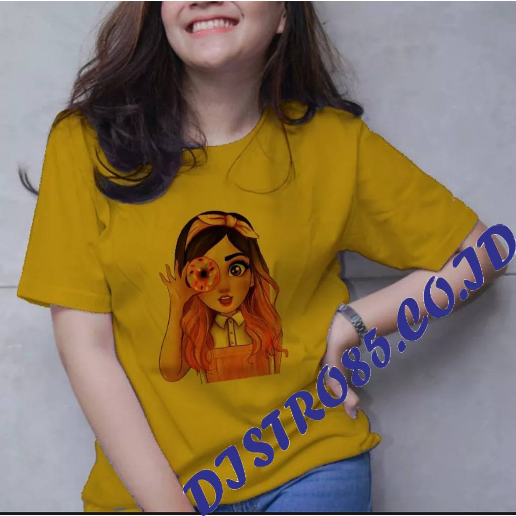 Kaos DISTRO PREMIUM / T-shirt pria / Kaos pria / Kaos DONAT/ T-shirt casual / T-shirt motif / Kaos g