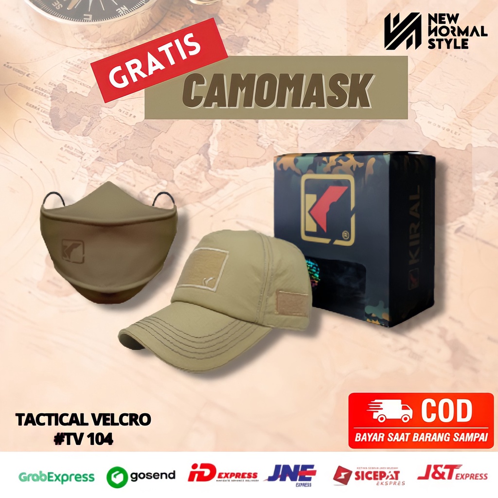 TV 104 Topi Pria Distro Baseball Jaring Tactical Komando Pria Wanita Cowok Kekinian Original Keren Dewasa Murah