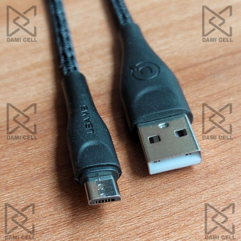 Usams U41 Kabel Data Type-C dan Micro USB 2 Meter Original Fast Charging 2A