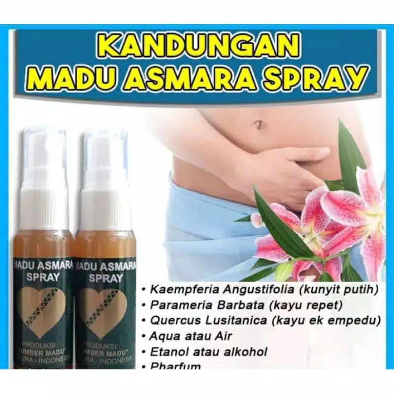 Madu Asmara Spray Obat Perapat Miss v Kewanitaan Asli Madura Bpom