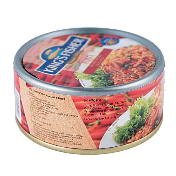 

sa2011aa Paket 2 Pcs King'S Fisher Tuna Kalen Canned Hot Spicy Daging Tuna 170G Xa20X1