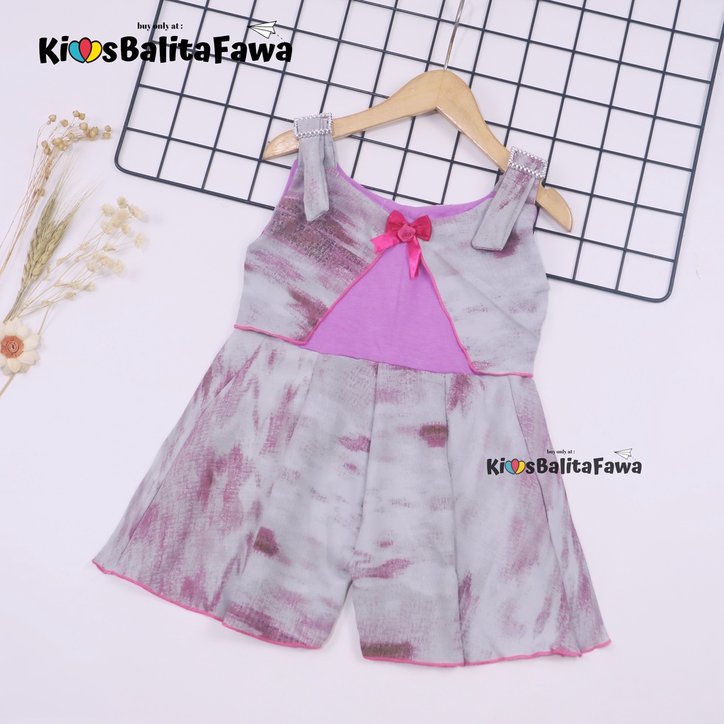 Overall Jessy uk 1-2 Tahun / Baju Kensi Dres Anak Perempuan Murah Cewek Bahan Katun Adem Gaun Import