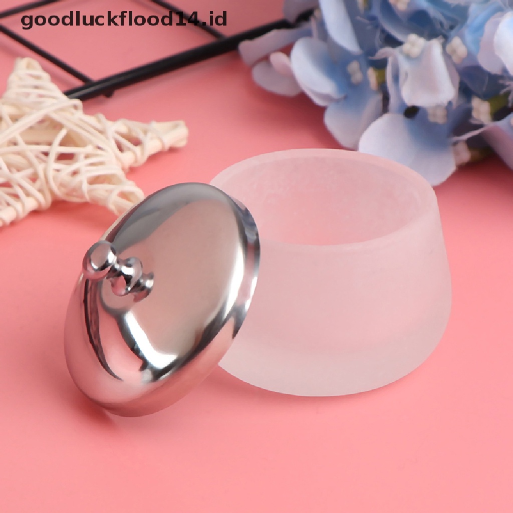 (OOID) Gelas Dappen Dish Bahan Kaca Kristal Matte Untuk Holder Cairan Nail Art