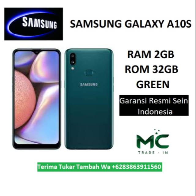 Samsung Galaxy A10s Ram 2gb Rom 32gb - Green