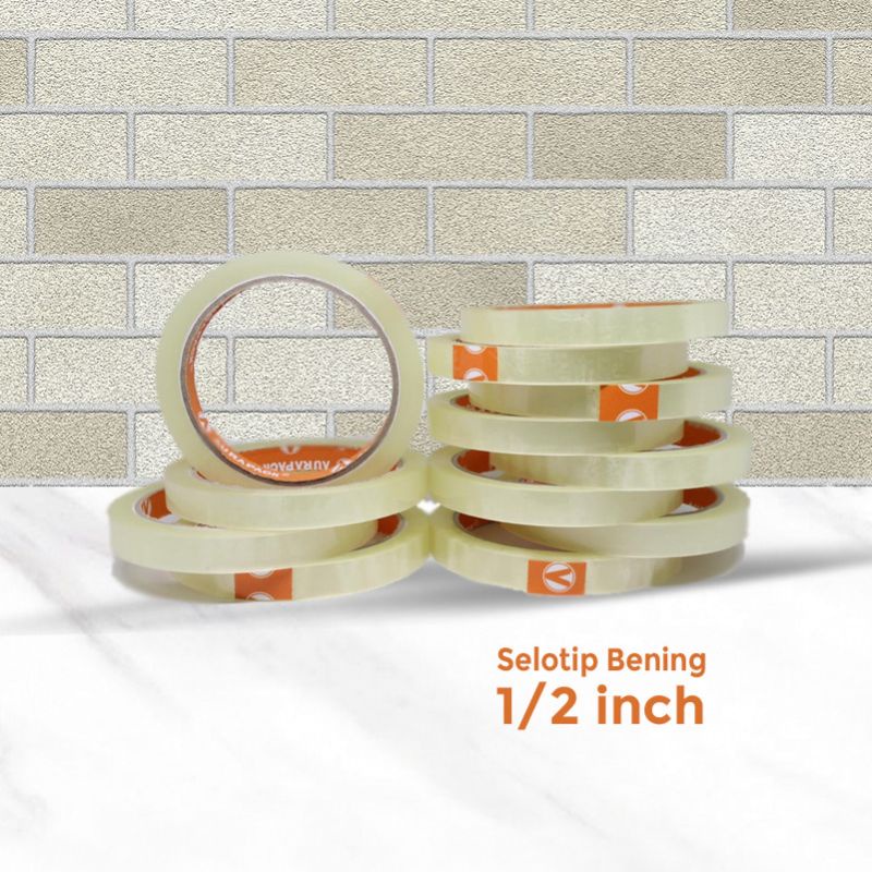 

Selotip bening ukuran 1/2 inch