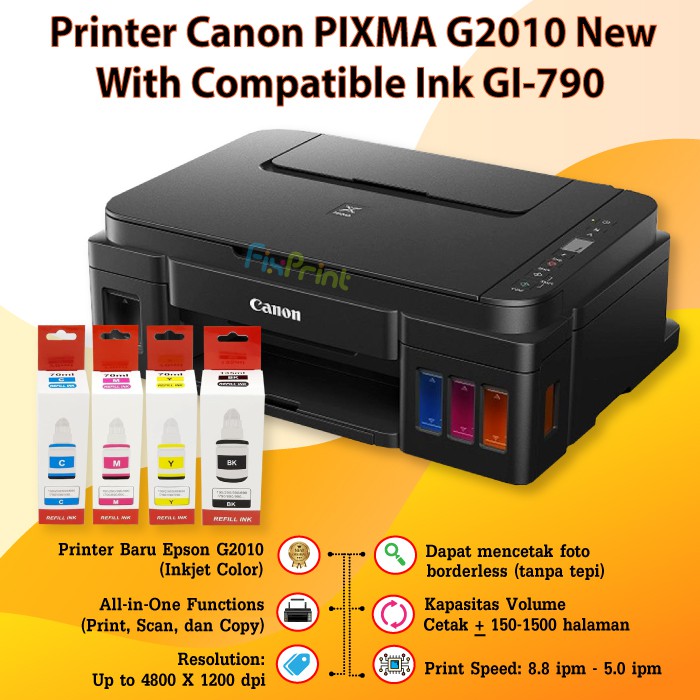 Printer Canon PIXMA G2010 (Print, Scan, Copy) New Garansi Resmi