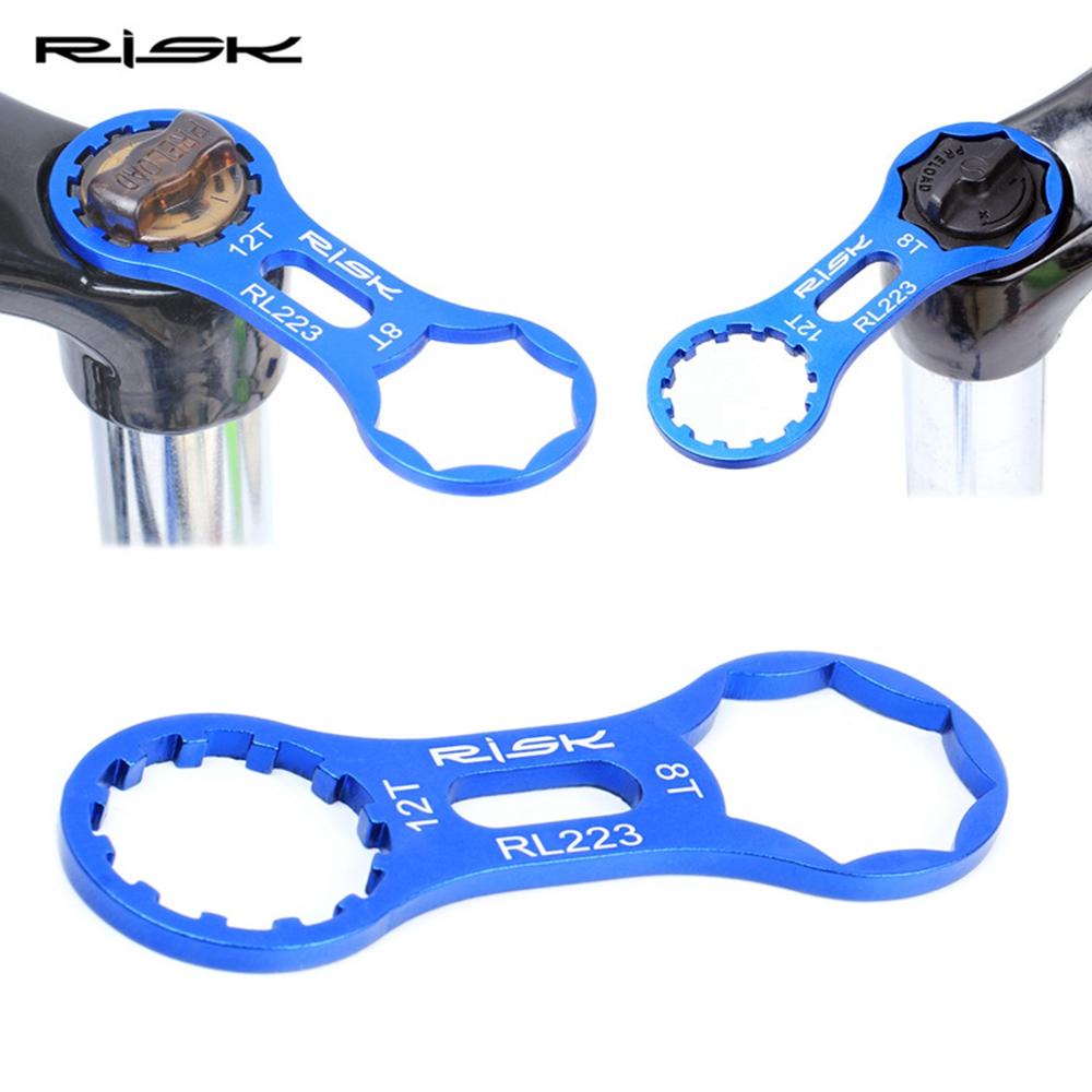 R-FLOWER Front Fork Sepeda Blue MTB Alat Pelepas Garpu 8T 12T Kunci Pas