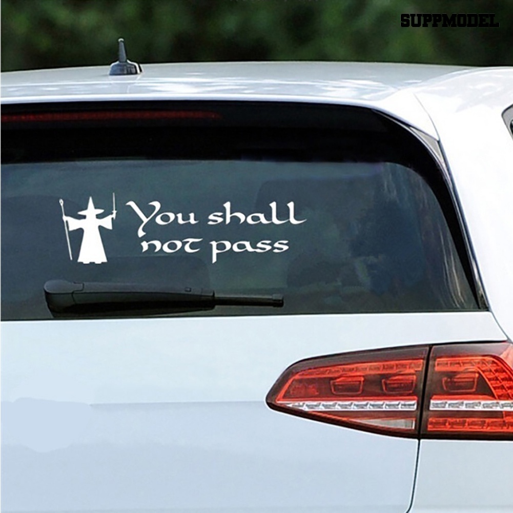 Stiker Tulisan You Shall Not Pass Untuk Dekorasi Mobiltruk