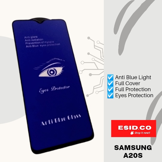 Tempered Glass 10D Samsung A03s A02 A12 M12 A02s A20s Anti Radiasi Bluray UV Protection