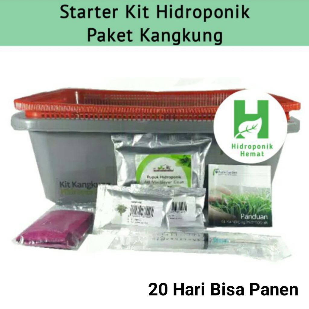 Starter Kit Hidroponik Hidroponik Paket Menanam Kangkung