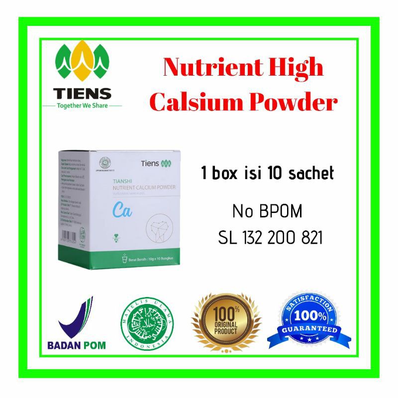 

nutrient high calcium powder kalsium susu tiens terjamin original 100%