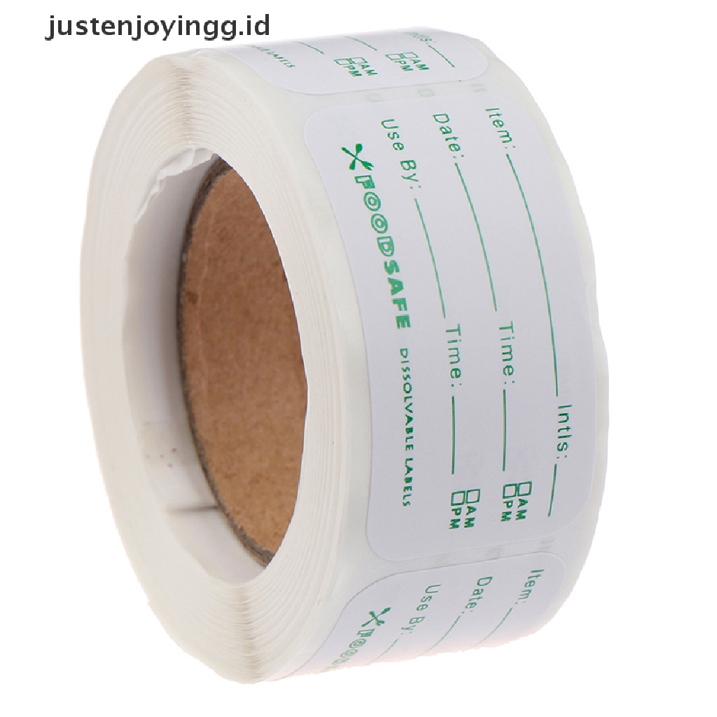 // justenjoyingg.id // 250pcs/roll Kitchen Sticker Refrigerator Freezer Food Storage Date Content Label ~