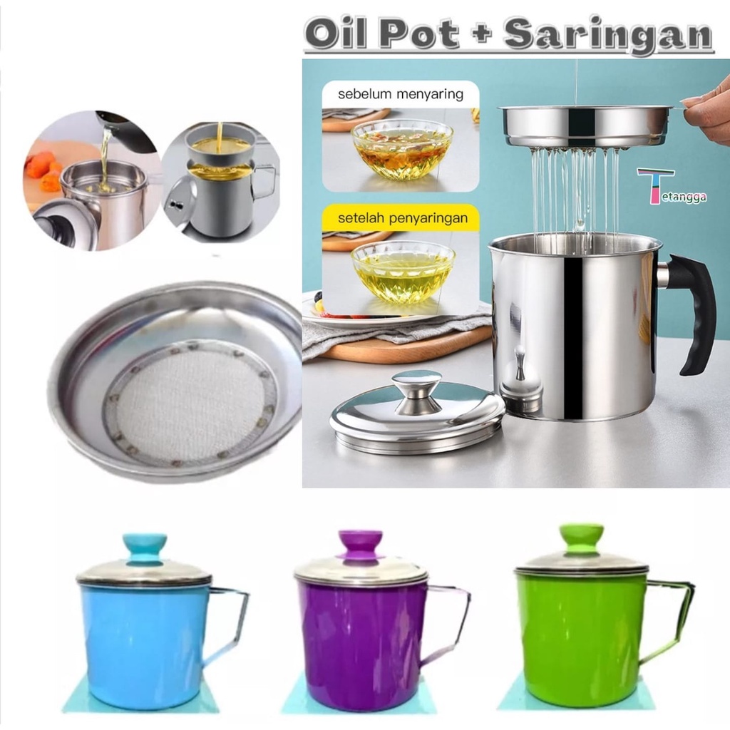 Oil pot saringan minyak / oilpot stainless