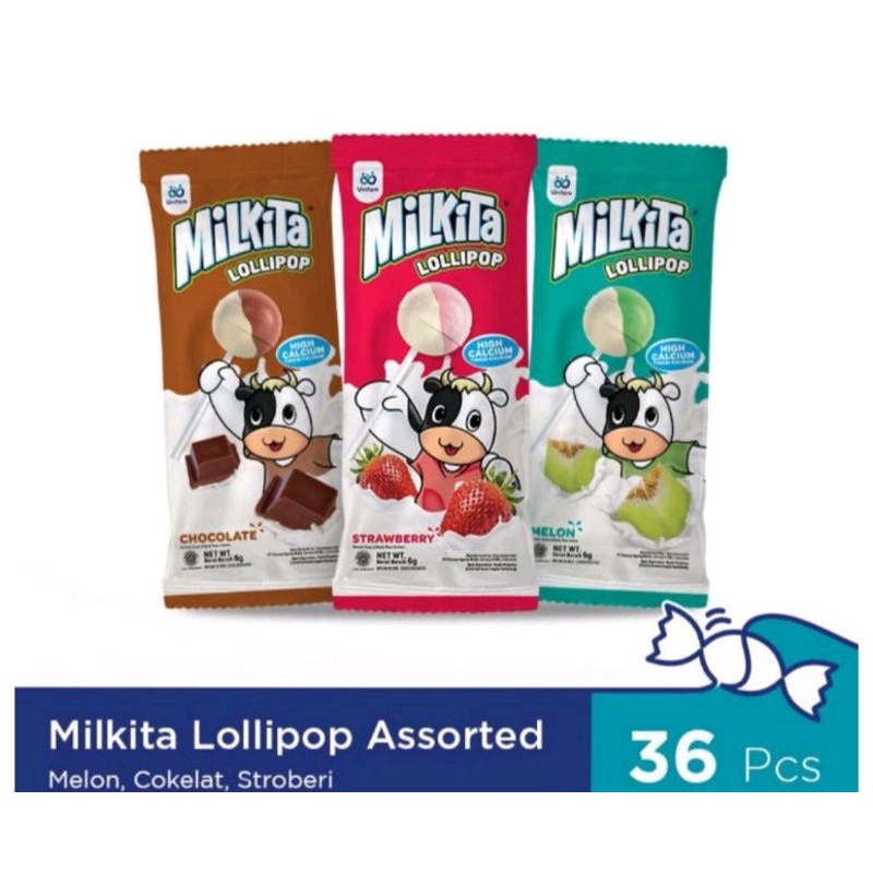 

Milkita Lolipop renceng isi 36 pcs