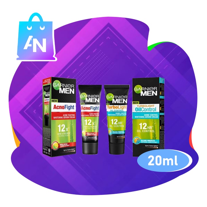 Jual Garnier Men Acno Fight Whitening Moisturizer Serum Cream 20 ml