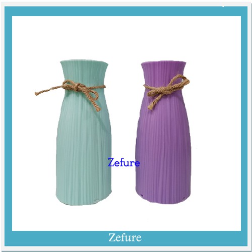 Pot Ulir Bulat Tinggi Plastik Tempat Bunga Dekorasi Ruang Tamu Vas Ulir