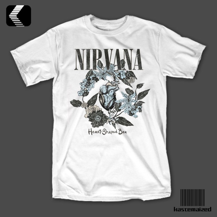 Kaos Band NIRVANA - HEART SHAPE BOX